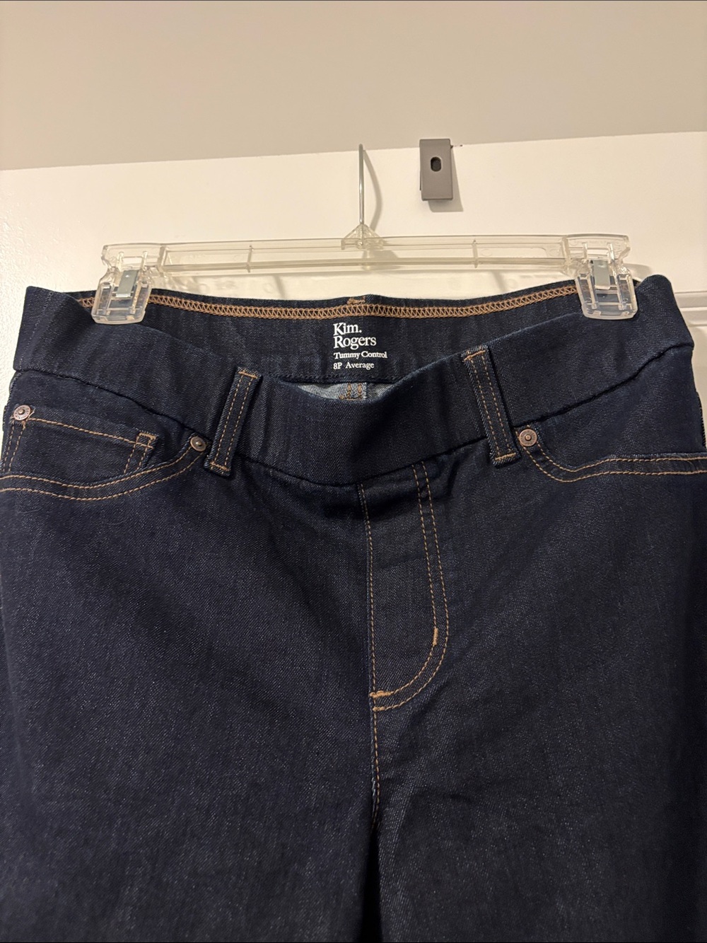 Kim Rogers Straight-Leg Dark Indigo Jeans
